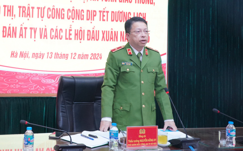 Thiếu tướng Nguyễn Hồng Ky, Phó Giám đốc CATP chỉ đạo hội nghị