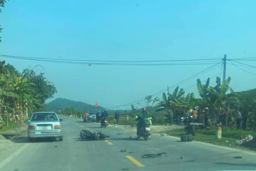 Hiện trường nơi xảy ra vụ tai nạn