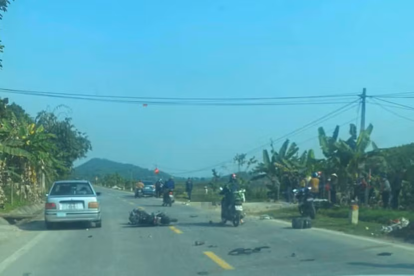 Hiện trường nơi xảy ra vụ tai nạn