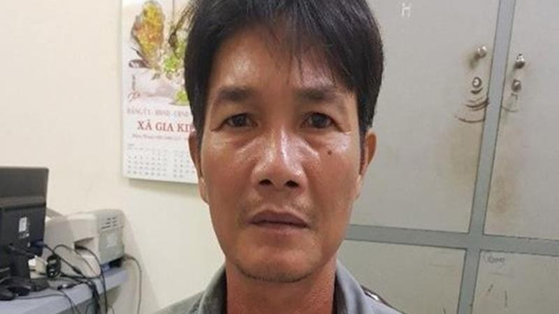 Đối tượng Đặng Hữu Lợi tại cơ quan công an