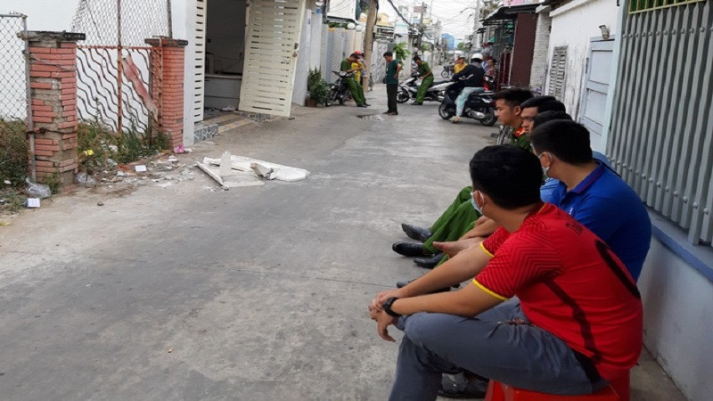 Cảnh sát có mặt tại hiện trường vụ nổ súng