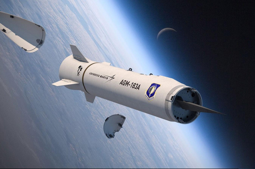 Hình ảnh mô phỏng nguyên lý hoạt động của tên lửa AGM-183A ARRW