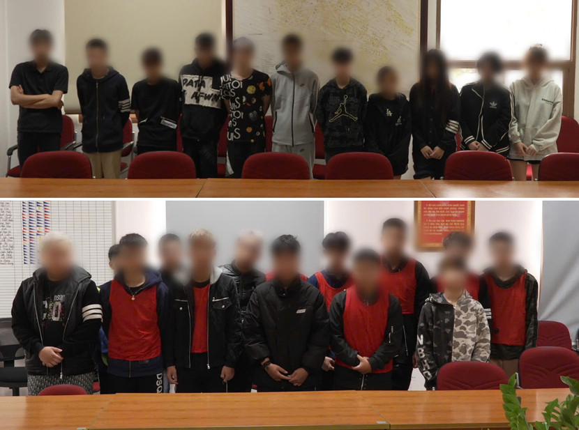 Các đối tượng bị bắt giữ