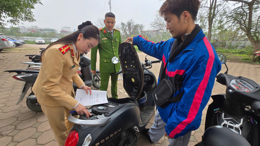 Thủ tục đăng ký xe diễn ra nhanh, gọn