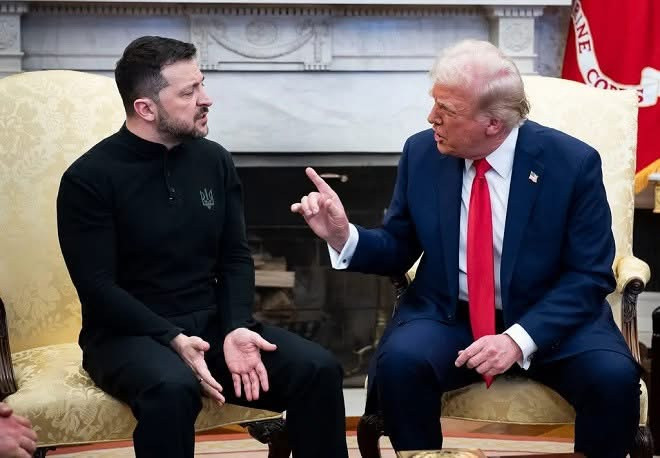 Tổng thống Zelensky và Tổng thống Trump tranh cãi trong cuộc gặp tại Nhà Trắng Tổng thống Zelensky và Tổng thống Trump tranh cãi trong cuộc gặp tại Nhà Trắng