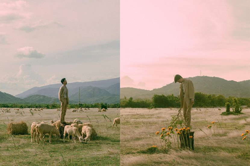 Để đến đây, bạn chỉ cần di chuyển thêm 3km từ đồng cừu An Hoà đến khu vực vườn hoa sẽ thấy. Địa điểm quay nằm ngay phía đối diện với vườn hoa này