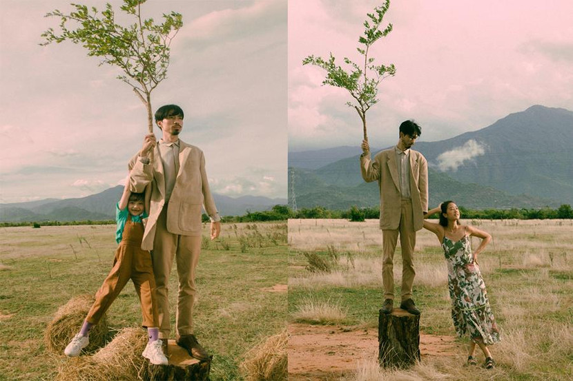 Cả MV chỉ diễn ra trong bối cảnh một đồng cỏ rộng mênh mông, phía xa xa là những dãy núi trùng điệp. Đen Vâu hóa thân thành một cái cây cô đơn, chứng kiến toàn bộ quá trình lớn lên của một cô gái