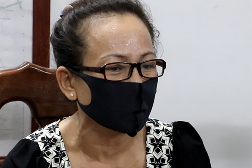 Phan Thị Lan khi bị bắt giữ Phan Thị Lan khi bị bắt giữ