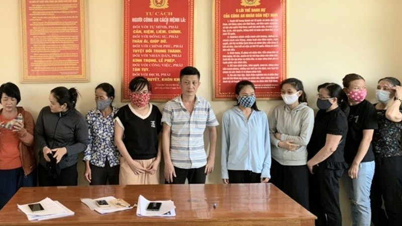 Các đối tượng có liên quan đến vụ án. Ảnh: CAQB