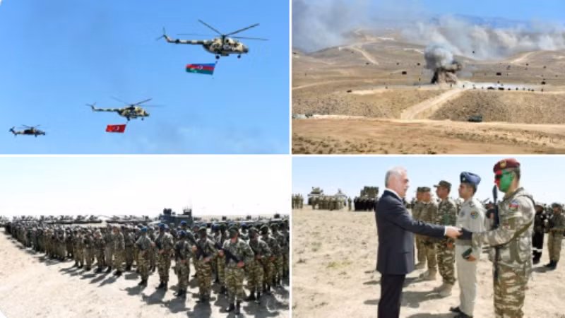 Những hình ảnh của buổi tập trận chung ngày 6-9 giữa Thổ Nhĩ Kỳ và Azerbaijan