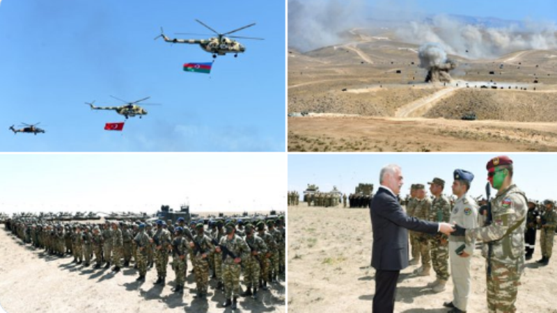 Những hình ảnh của buổi tập trận chung ngày 6-9 giữa Thổ Nhĩ Kỳ và Azerbaijan
