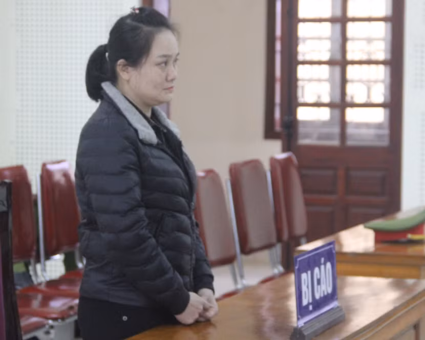 Đào Thị Hồng trong phiên xét xử