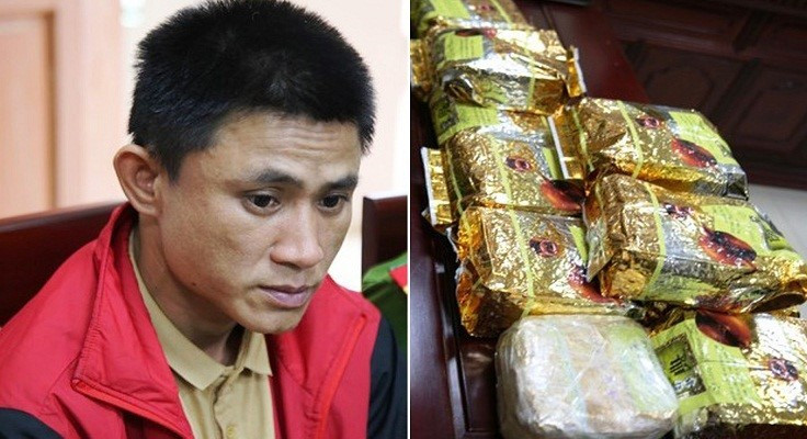 Nghĩa cùng số ma túy đang cất giấu chờ đưa đi tiêu thụ (ảnh: ĐV)