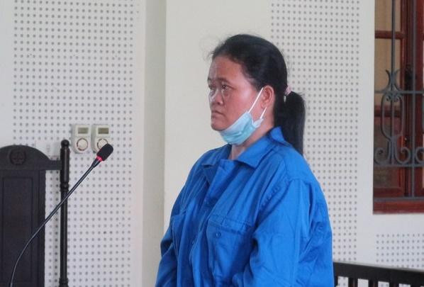 Lương Thị Hoa trong phiên xét xử Lương Thị Hoa trong phiên xét xử