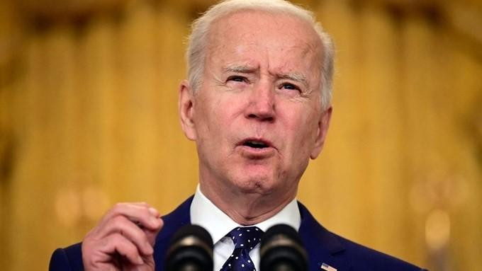 Tổng thống Mỹ Joe Biden phát biểu tại Nhà Trắng hôm 15-4-2021 Tổng thống Mỹ Joe Biden phát biểu tại Nhà Trắng hôm 15-4-2021