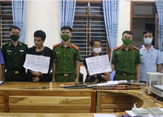 Cu và Chùa tại cơ quan công an (ảnh: CACC)