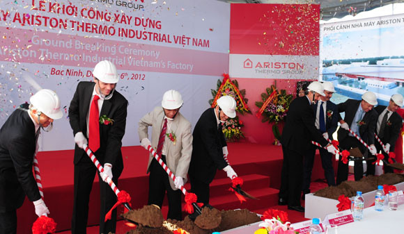 Ariston Thermo khởi công nhà máy lớn tại Bắc Ninh ảnh 1