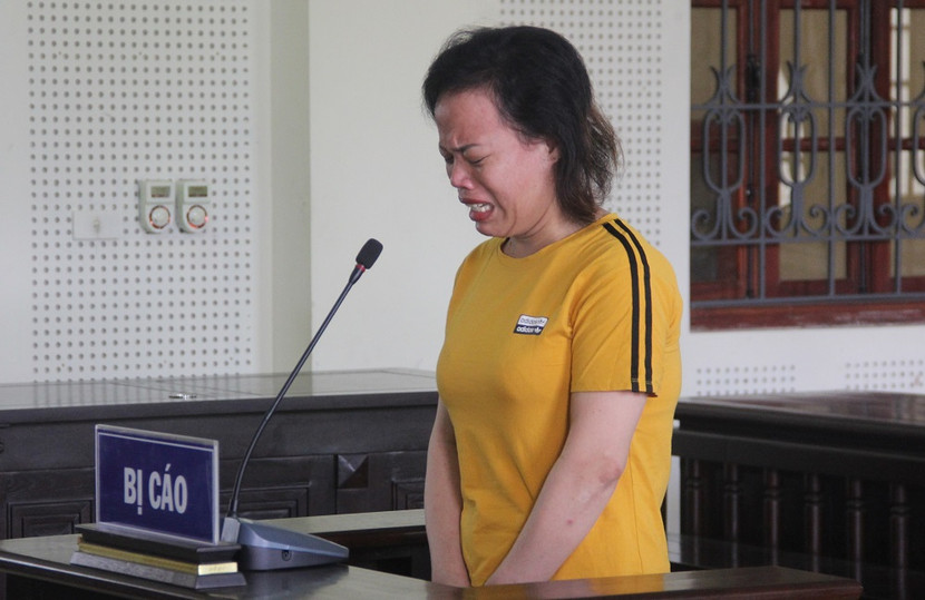 Bị cáo Tân trong phiên xét xủ