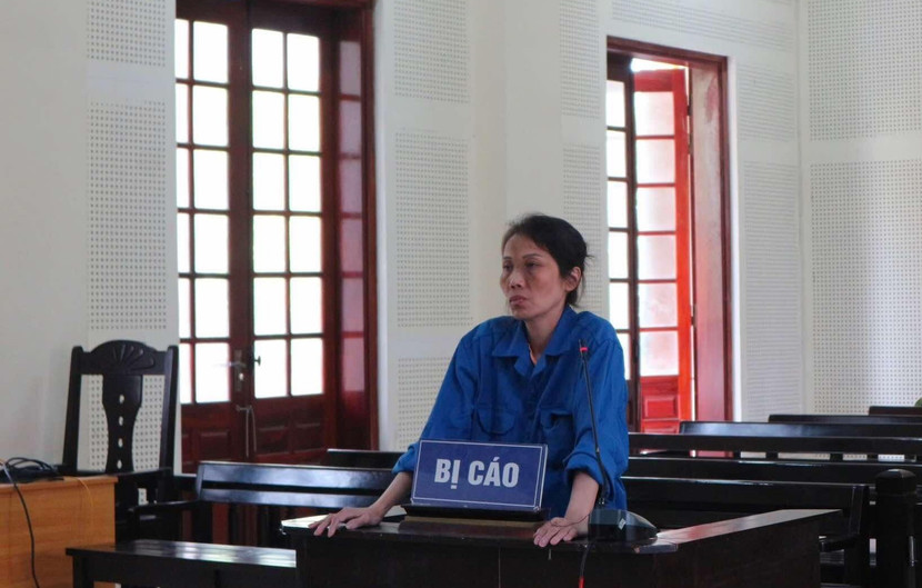 Lê Thị Tuyết trong phiên xét xử