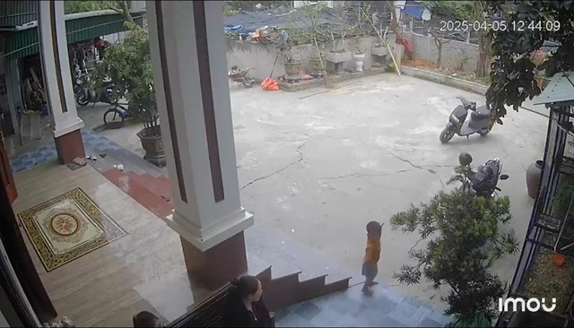 Nói chưa rõ, khả năng ngôn ngữ còn hạn chế nhưng cậu bé 3 tuổi đã biết dùng hành động để diễn tả lại sự việc