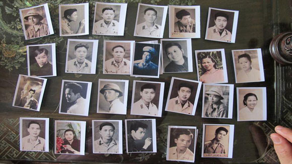 Những tấm di ảnh của các liệt sĩ trong trận đánh ác liệt năm 1966