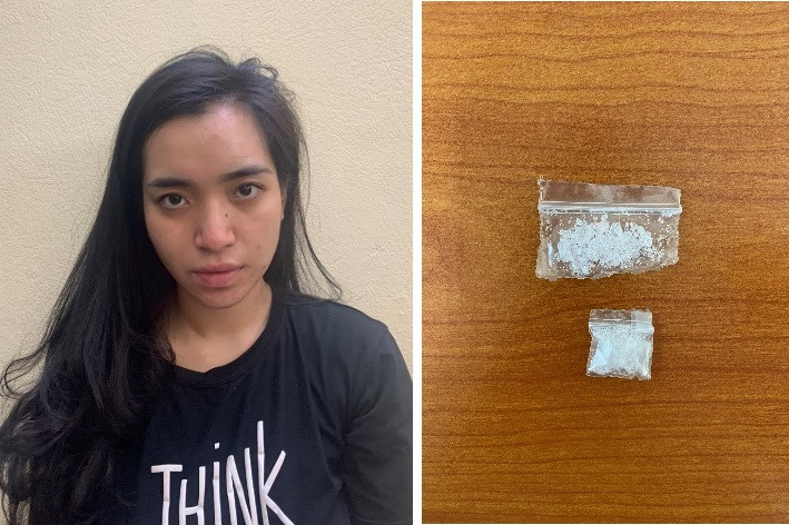 Đối tượng Đỗ Thùy Dương cùng tang vật thu giữ Đối tượng Đỗ Thùy Dương cùng tang vật thu giữ