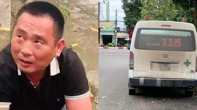 Nguyễn Viết Thành và chiếc xe cứu thương bị lấy trộm