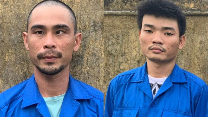 Tịnh và Nghĩa tại cơ quan Công an (Ảnh: Công an nhân dân)