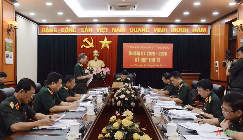 Ủy ban Kiểm tra Quân ủy Trung ương nhiệm kỳ 2020-2025 tổ chức Kỳ họp thứ 15