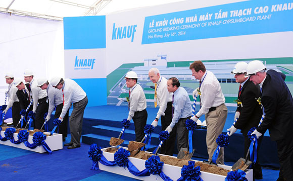 Hải Phòng: Khởi công nhà máy 30 triệu euro, sản xuất tấm thạch cao ảnh 1