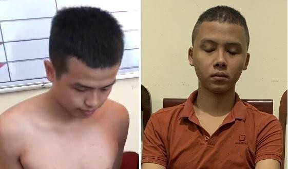 Nguyễn Đình Long Nhật và Trần Văn Đức tại cơ quan công an