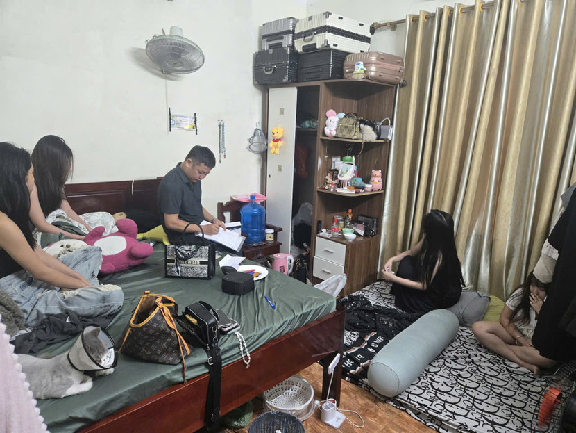 Hiện trường "động" bay lắc của nhóm đối tượng...