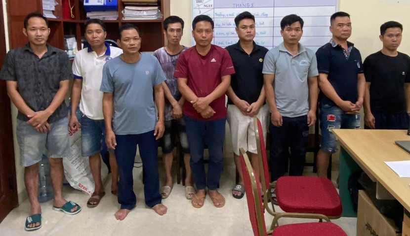 Các đối tượng bị bắt giữ