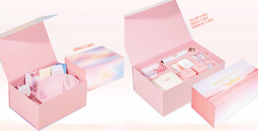 Hai phiên bản hộp quà tặng khi mua trang sức SOOBIN’S QUEEN