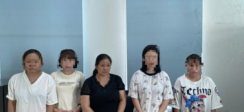 Trần Thị Vân và các đối tượng bán dâm trong nhà nghỉ