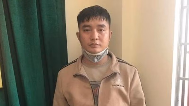 Phạm Việt Cường tại cơ quan công an (Ảnh: Công an tỉnh Gia Lai)