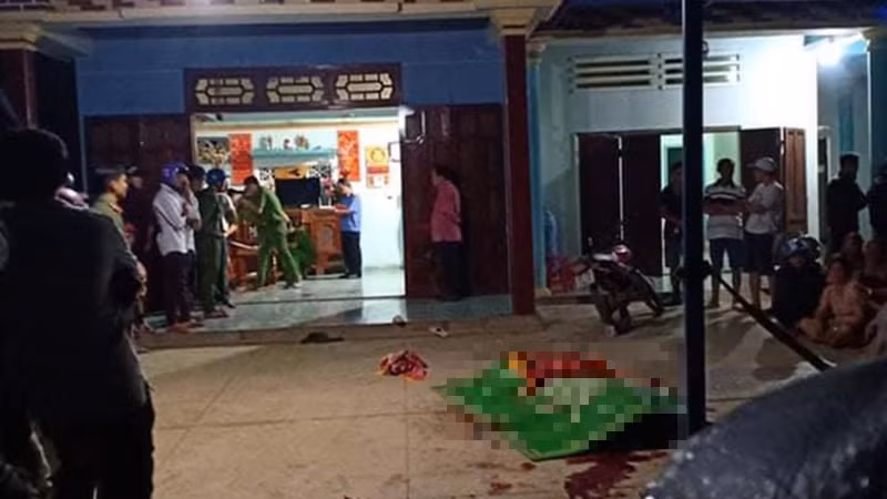 Hiện trường vụ án (Ảnh: Dân trí) Hiện trường vụ án (Ảnh: Dân trí)