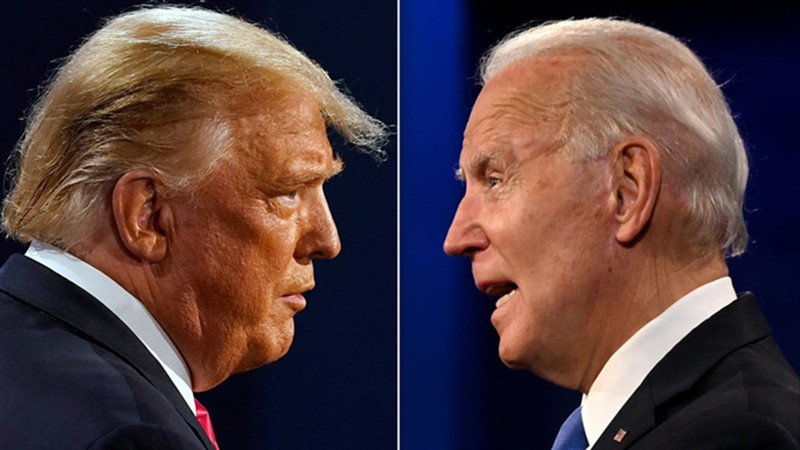 Tổng thống Mỹ Donald Trump (trái) và Tổng thống đắc cử Joe Biden (Ảnh: AFP)