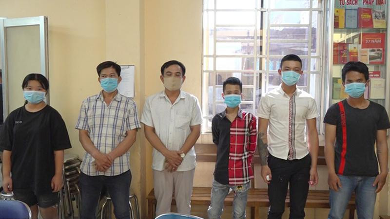 Những nghi can trong băng cướp (Ảnh: Công an cung cấp)