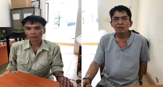 Hai đối tượng bị bắt giữ Hai đối tượng bị bắt giữ