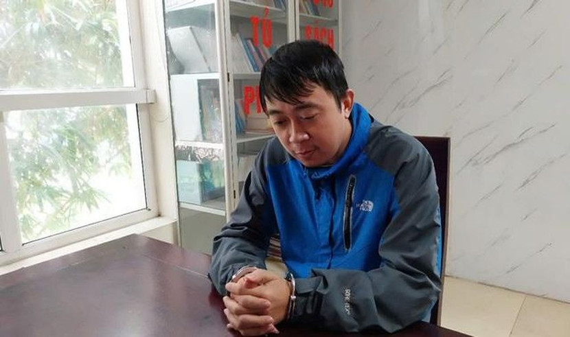 Nguyễn Ngọc Sâm tại cơ quan công an