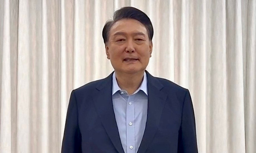 Tổng thống Yoon Suk Yeol phát biểu sáng 15/1