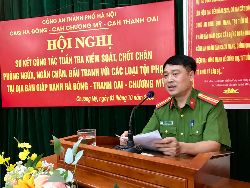 Các đơn vị tham luận đã trao đổi thông tin toàn diện công tác đấu tranh phòng chống tội phạm