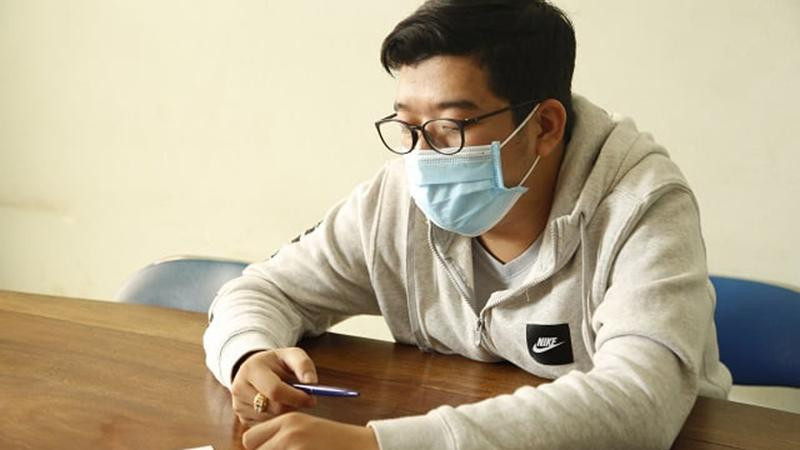 Đ.H.D đưa tin sai sự thật về dịch Covid-19 (Ảnh: Công an nhân dân)