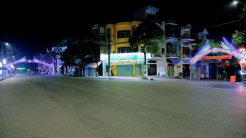 Đường phố thị xã Đông Triều những ngày thực hiện giãn cách xã hội trước đó