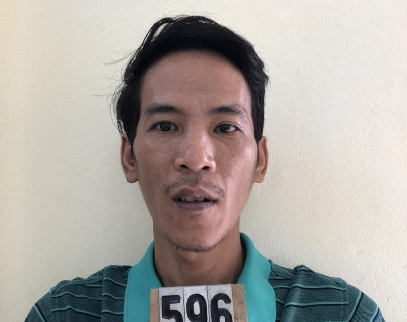 Lê Hoàng Vĩnh Thắng tại cơ quan công an