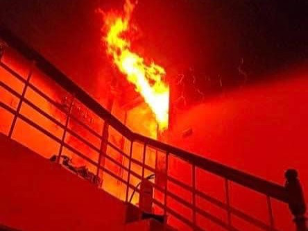 Ngọn lửa xuất phát từ tầng 3 của ngôi nhà