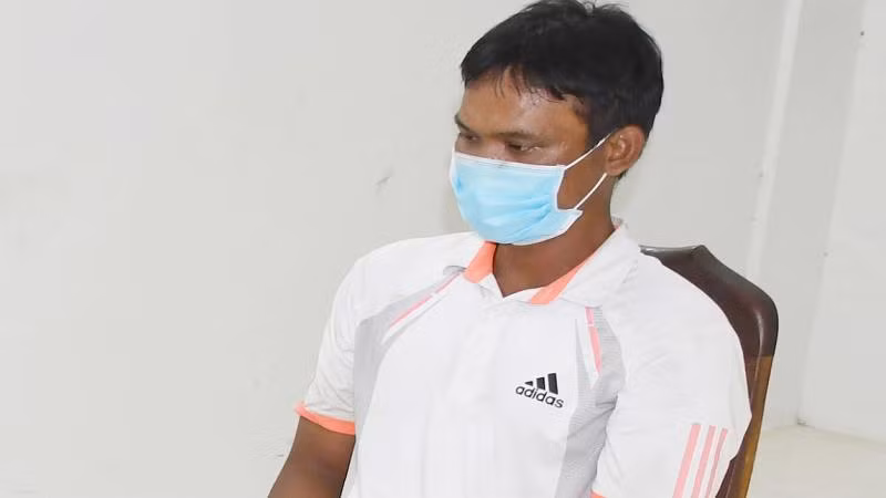 Được tại cơ quan điều tra (Ảnh: Công an cung cấp)