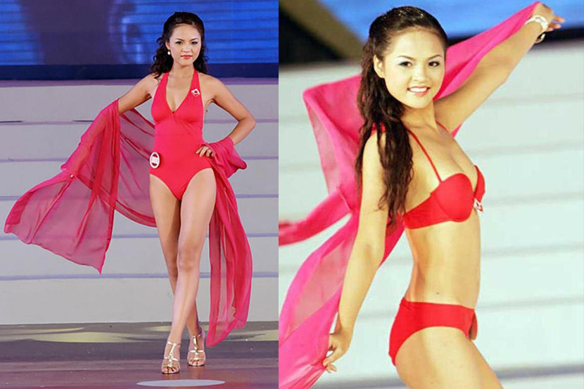 Nhan sắc của cô sinh viên Thu Quỳnh, khi đó còn đang theo học tại Đại học Sân khấu Điện ảnh khiến khán giả yêu mến