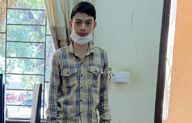 Nguyễn Văn Huy tại cơ quan công an